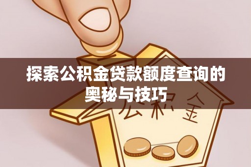 崇左探索公积金贷款额度查询的奥秘与技巧